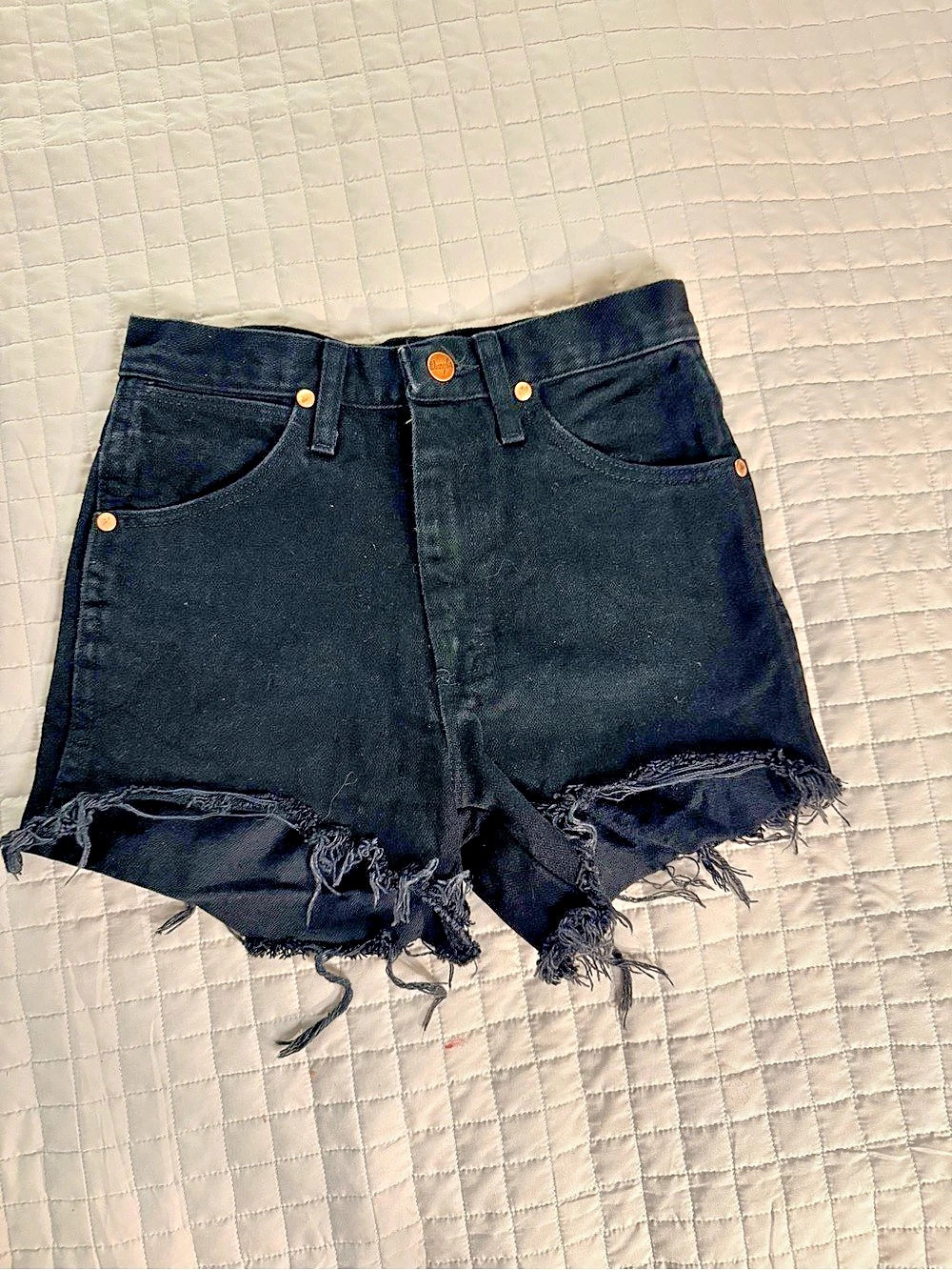 Wrangler Cowboy Cut Slim Fit Jeans size 27 936WBK (Custom Cutoff Shorts)